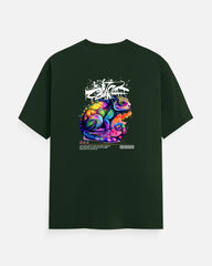 Urban Chameleon Graffiti T-Shirt | Streetwear Art Tee | Color Splash Design