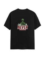 Never Surrender Basketball T-Shirt | Back Graphic Print | Motivational Sports Tee
