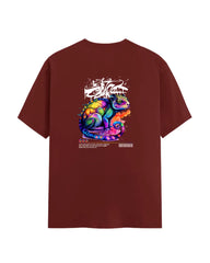 Urban Chameleon Graffiti T-Shirt | Streetwear Art Tee | Color Splash Design