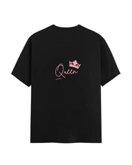 Couple T-Shirts – 100% Cotton | Perfect Unisex Regular Fit | Lightweight & Comfortable Back Print King and Queen