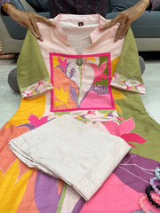 Premium Digital Printed Kurti Set with Handwork Neckline – Trendy & Festive