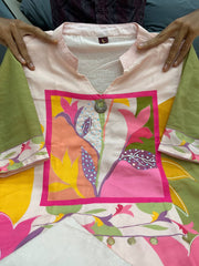 Premium Digital Printed Kurti Set with Handwork Neckline – Trendy & Festive