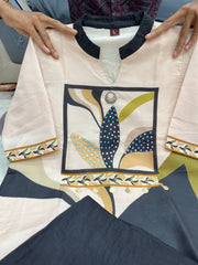 Premium Digital Printed Kurti Set with Handwork Neckline – Trendy & Festive