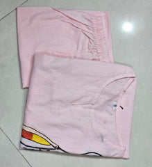 Beautiful Baby Pink Pure Cotton Kurta Set with Hand Embroidery – Full Floral Elegance