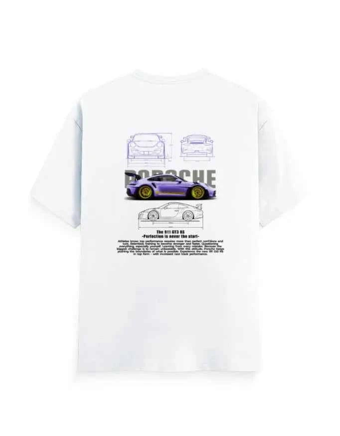 Unisex Classic Crew T-Shirt Back PORSCHE