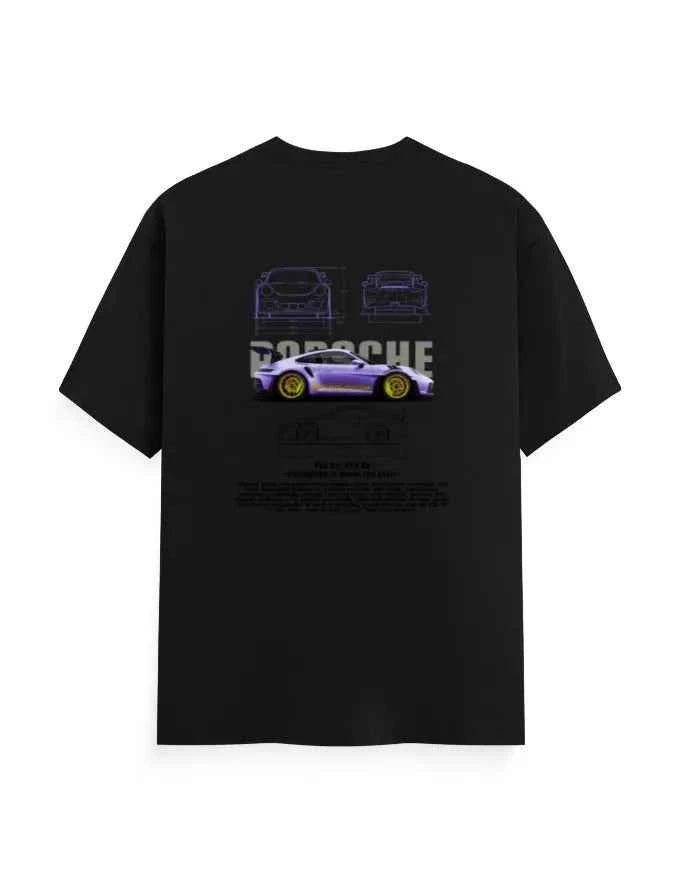 Unisex Classic Crew T-Shirt Back PORSCHE