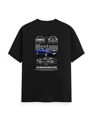 Unisex Classic Crew T-Shirt Back Mustang