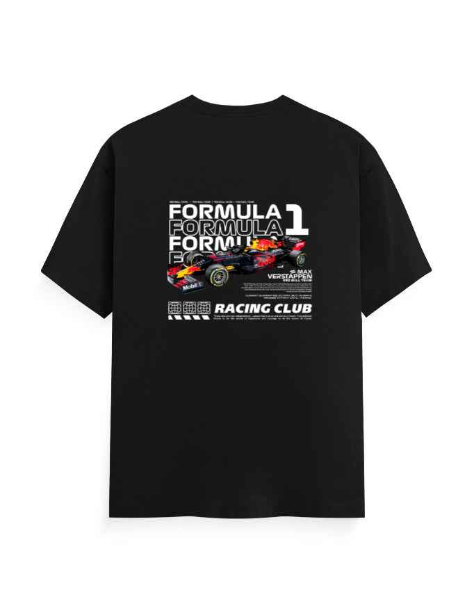Unisex Classic Crew T-Shirt Back F1 Racing Club