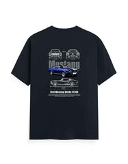 Unisex Classic Crew T-Shirt Back Mustang