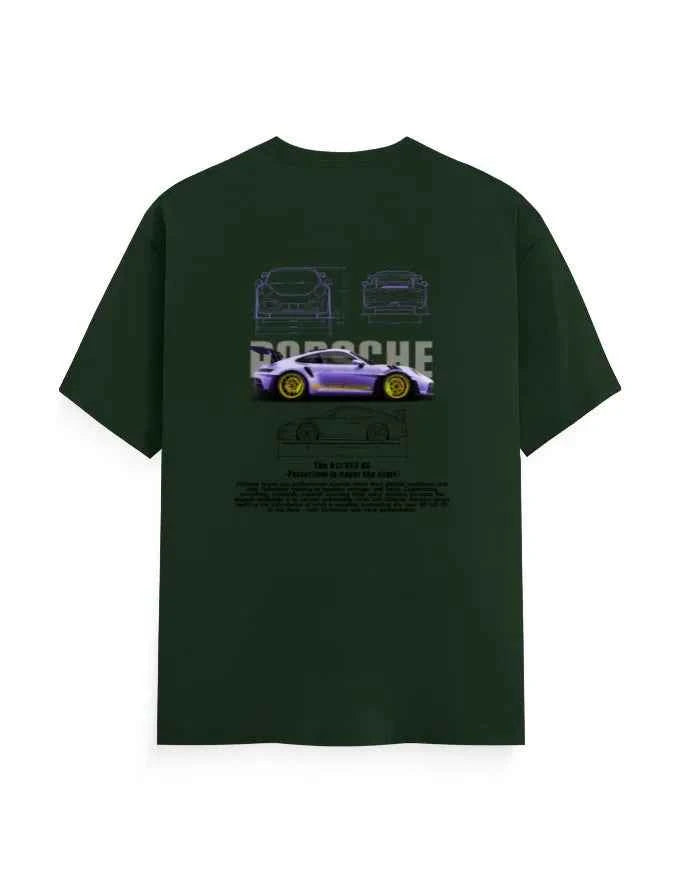 Unisex Classic Crew T-Shirt Back PORSCHE