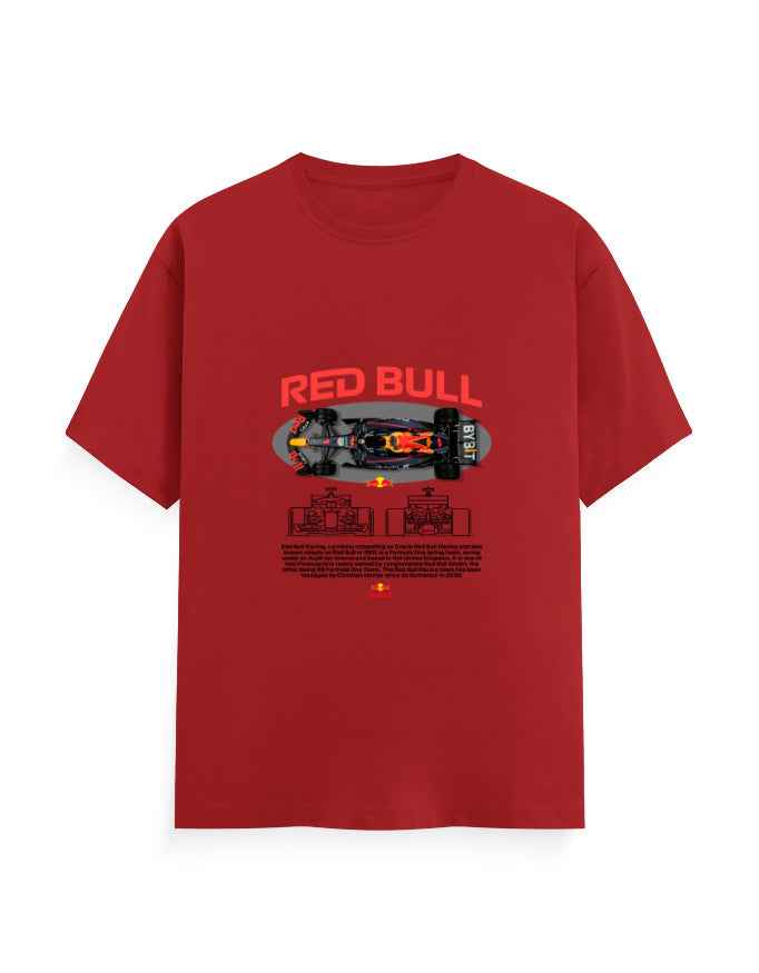 Unisex Classic Crew T-Shirt Front Red Bull