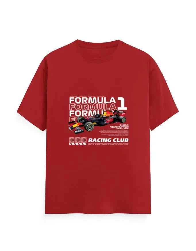 Unisex Classic Crew T-Shirt Front F1 Racing Club