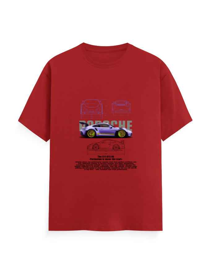 Unisex Classic Crew T-Shirt front Porsche