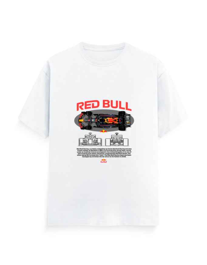 Unisex Classic Crew T-Shirt Front Red Bull