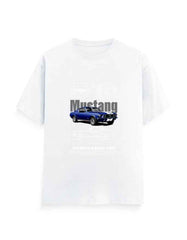 Unisex Classic Crew T-Shirt Front Mustang