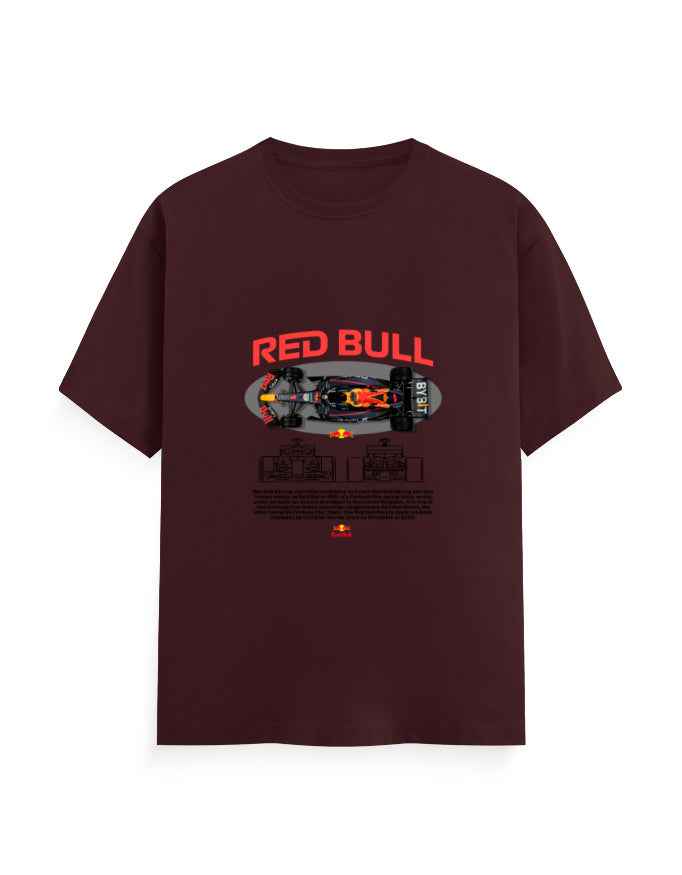 Unisex Classic Crew T-Shirt Front Red Bull