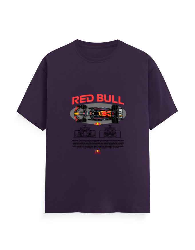 Unisex Classic Crew T-Shirt Front Red Bull