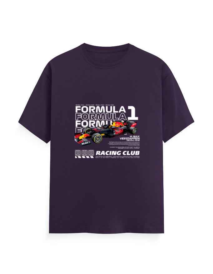 Unisex Classic Crew T-Shirt Front F1 Racing Club