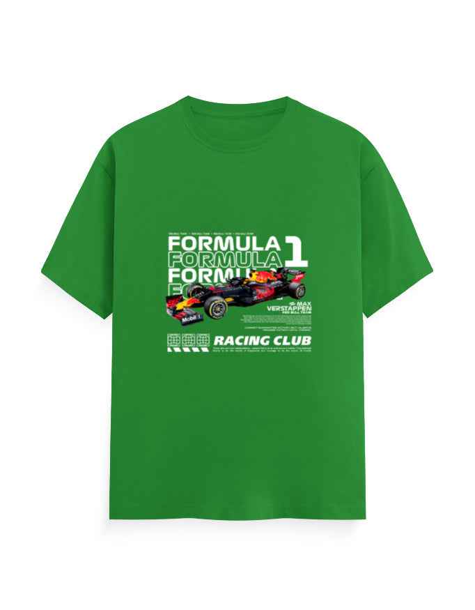 Unisex Classic Crew T-Shirt Front F1 Racing Club