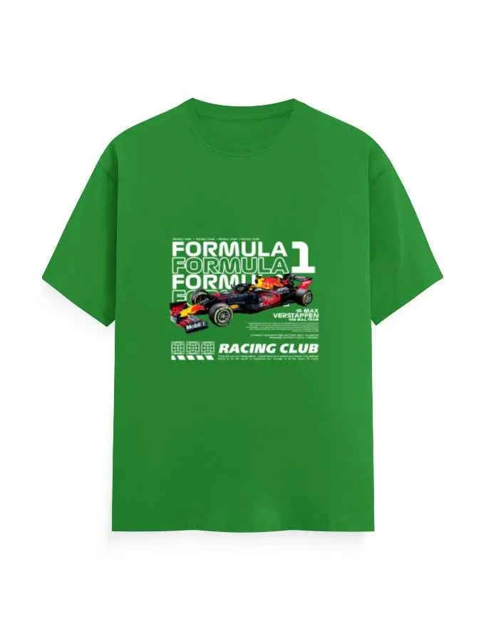 Unisex Classic Crew T-Shirt Front F1 Racing Club