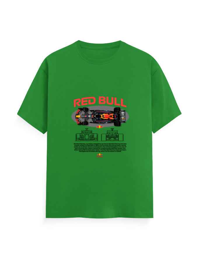 Unisex Classic Crew T-Shirt Front Red Bull