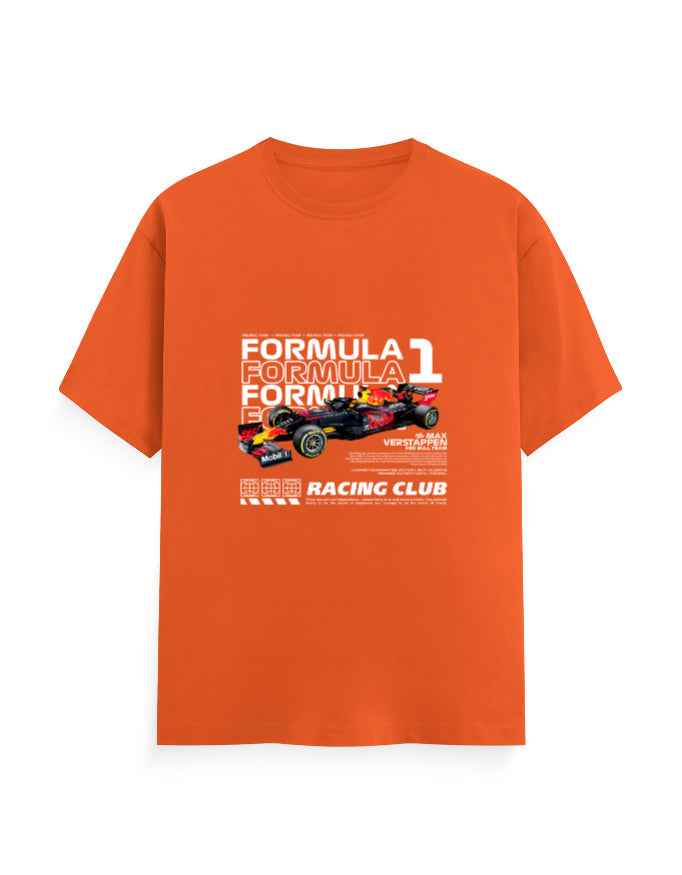 Unisex Classic Crew T-Shirt Front F1 Racing Club