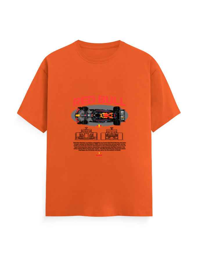 Unisex Classic Crew T-Shirt Front Red Bull