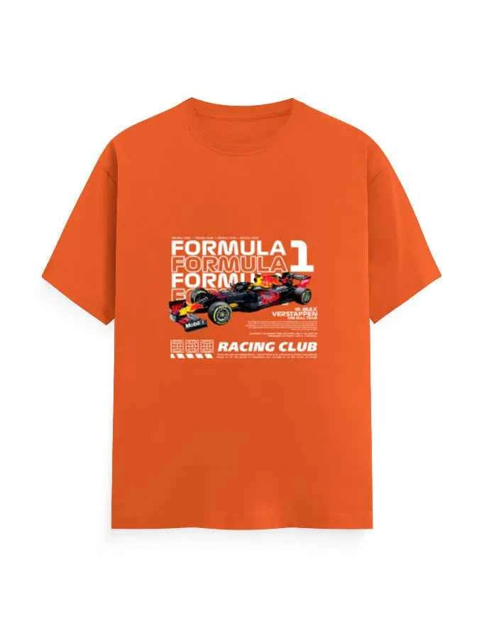 Unisex Classic Crew T-Shirt Front F1 Racing Club