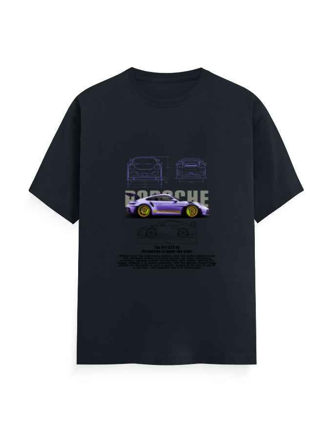 Unisex Classic Crew T-Shirt front Porsche