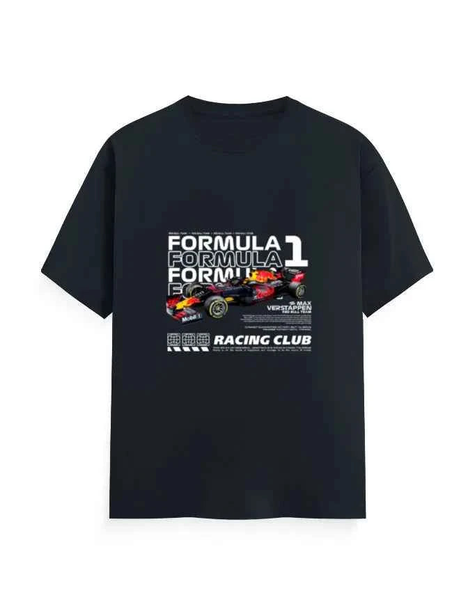 Unisex Classic Crew T-Shirt Front F1 Racing Club