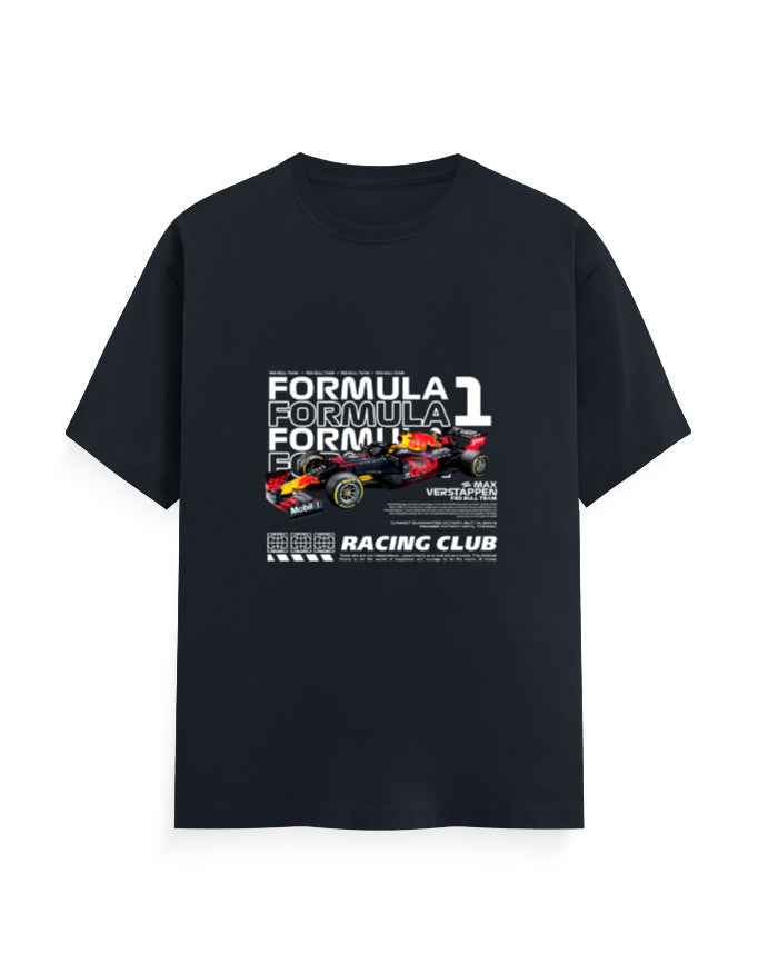 Unisex Classic Crew T-Shirt Front F1 Racing Club