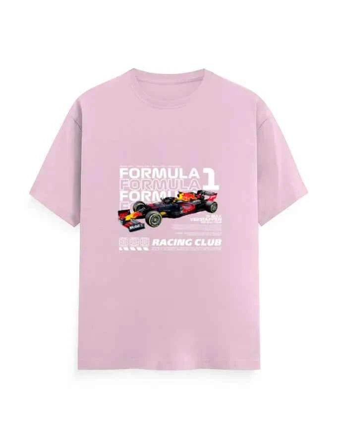 Unisex Classic Crew T-Shirt Front F1 Racing Club