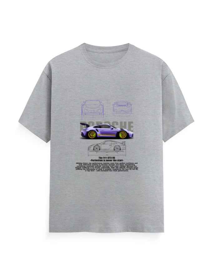 Unisex Classic Crew T-Shirt front Porsche