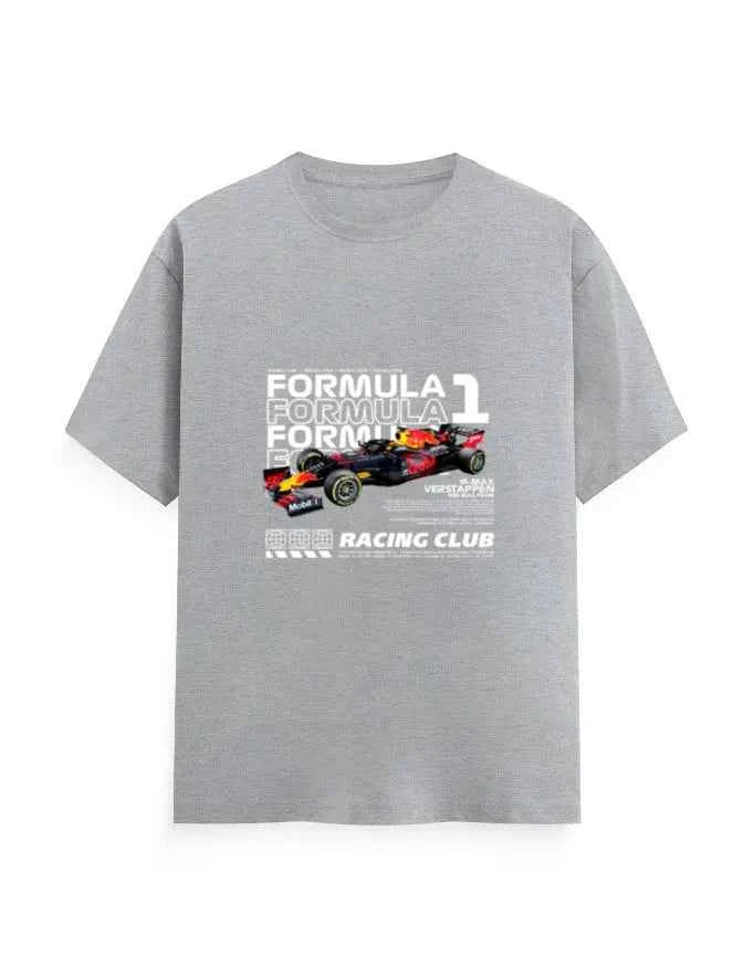 Unisex Classic Crew T-Shirt Front F1 Racing Club