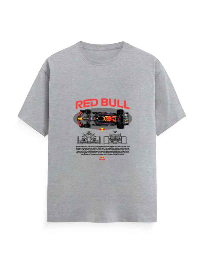 Unisex Classic Crew T-Shirt Front Red Bull