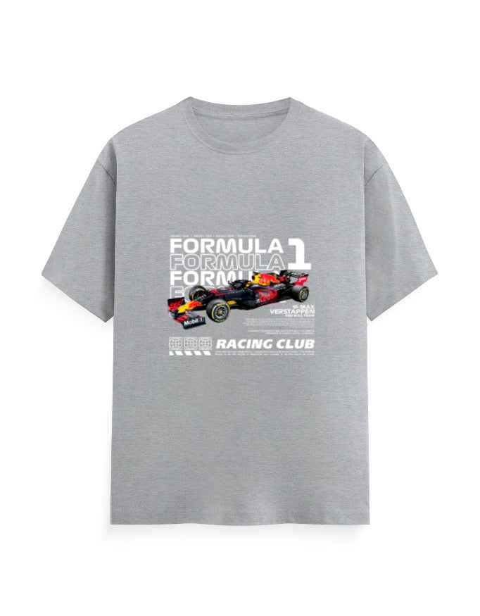 Unisex Classic Crew T-Shirt Front F1 Racing Club