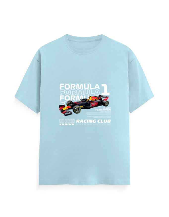 Unisex Classic Crew T-Shirt Front F1 Racing Club