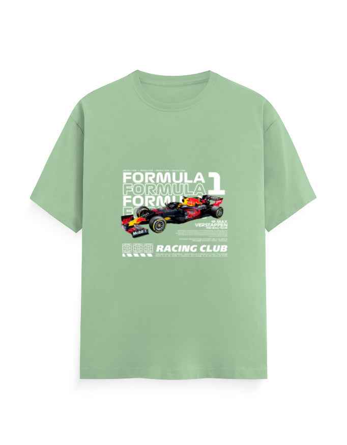 Unisex Classic Crew T-Shirt Front F1 Racing Club