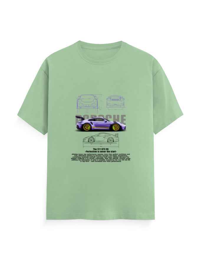 Unisex Classic Crew T-Shirt front Porsche