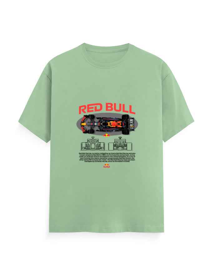 Unisex Classic Crew T-Shirt Front Red Bull