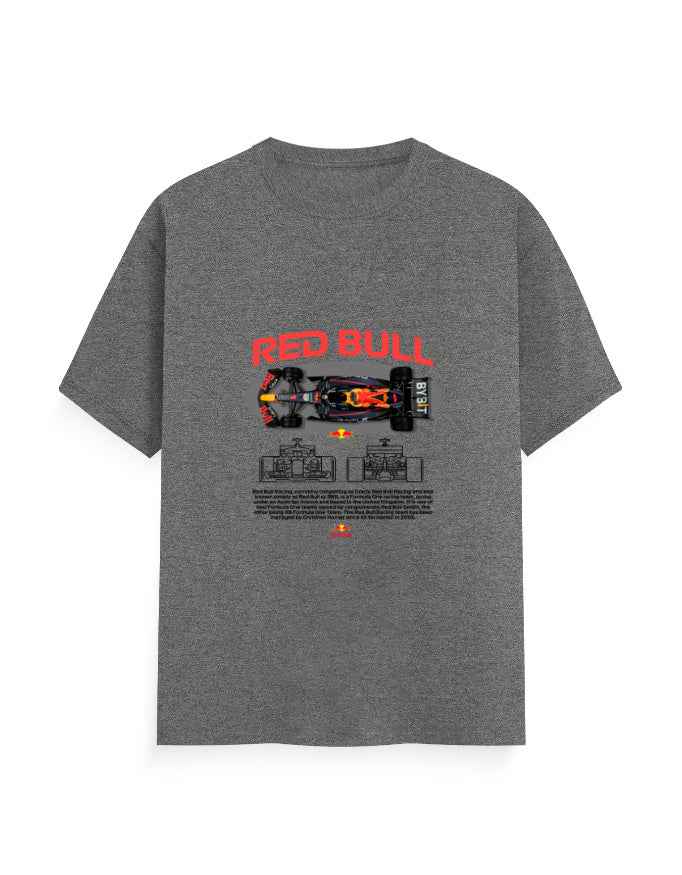Unisex Classic Crew T-Shirt Front Red Bull