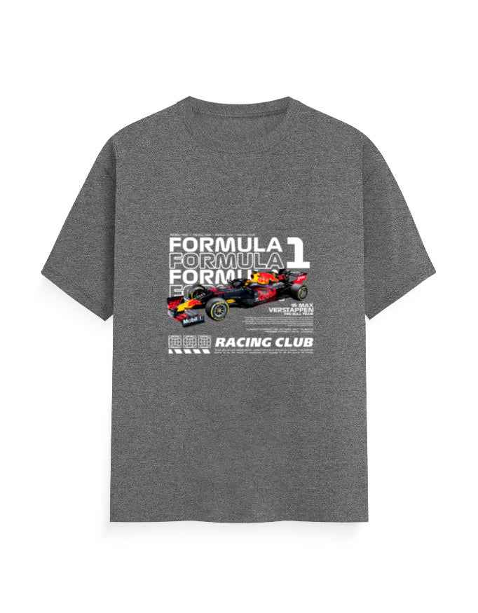 Unisex Classic Crew T-Shirt Front F1 Racing Club