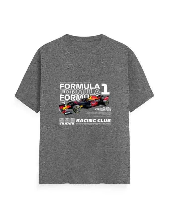 Unisex Classic Crew T-Shirt Front F1 Racing Club