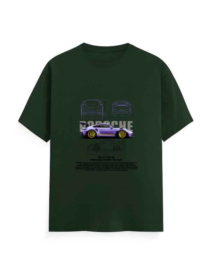 Unisex Classic Crew T-Shirt front Porsche