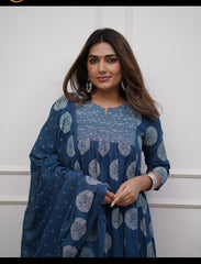 NEW LAUNCH 🎊💯 Heavy Fully Flared Anarkali Suit Set – Hand Embroidered & Premium Finish